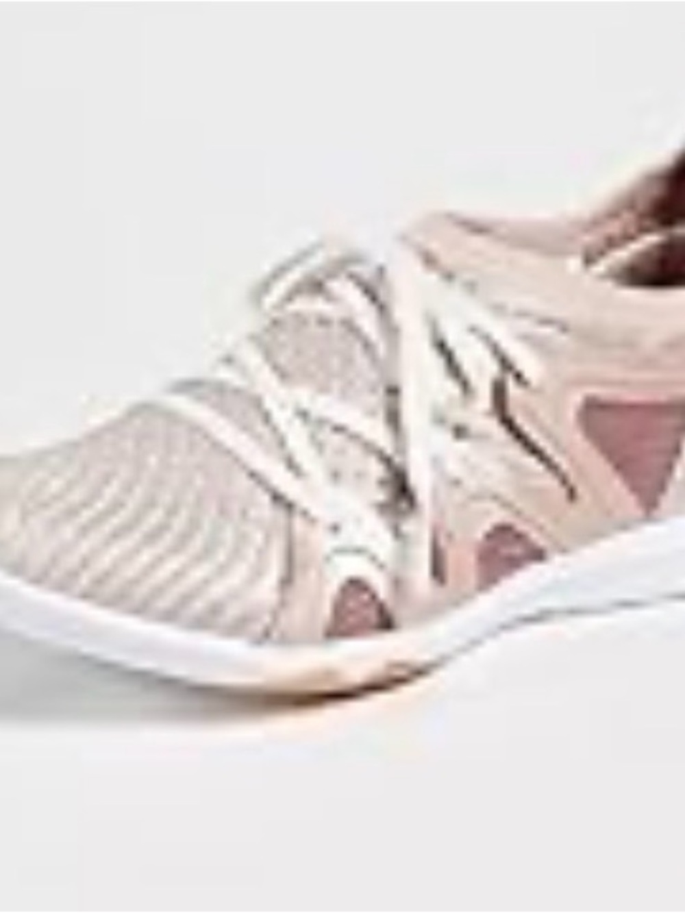 Adidas Stella McCartney Women's Pink Knit Lace-Up Sneakers Pure Boost Sz 6.5